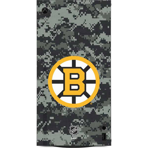 NHL Boston Bruins Camo XBox Series X Digital Edition Console Skin